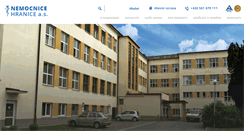 Desktop Screenshot of nemocnice-hranice.cz